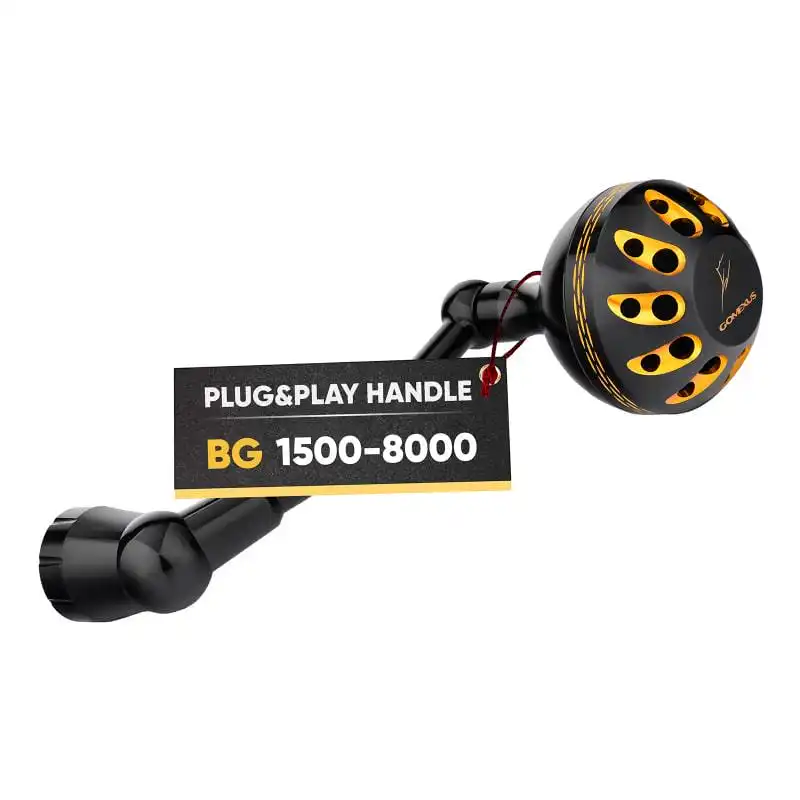 01-01_1 Gomexus Plug&Play Aluminum Power Handle For Daiwa BG Spinning Reel - Image 1