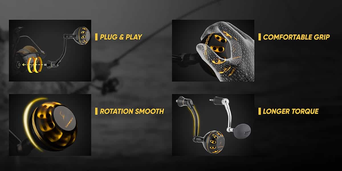 Gomexus Aluminum Handle for Shimano Baitrunner D 4000-6000 2 Gomexus handle for Shimano Baitrunner