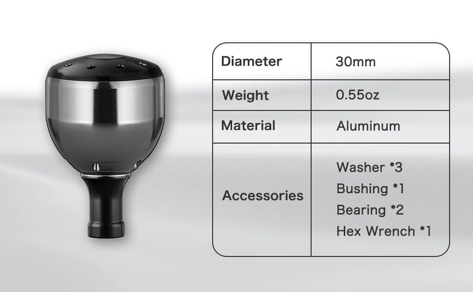 Gomexus Aluminum Reel Power Knob 30mm A30 1 Gomexus aluminum knob 30mm