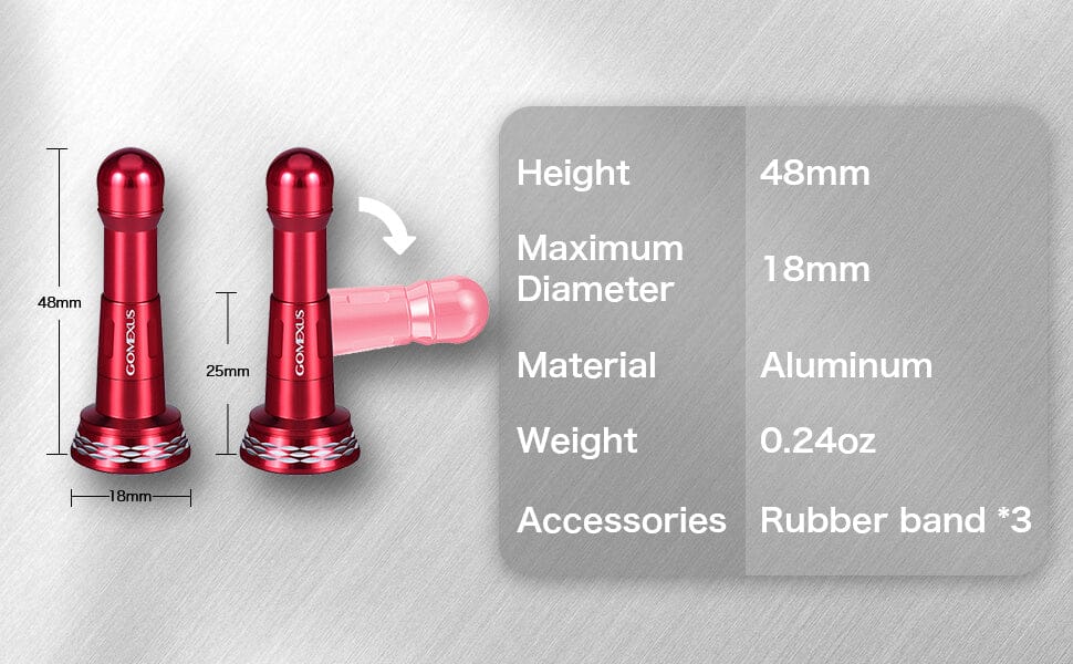Gomexus Aluminum Foldable Reel Stand 48mm R6 1 Gomexus reel stand r6