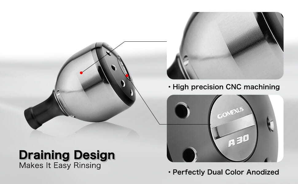 Gomexus Aluminum Reel Power Knob 30mm A30 2 Gomexus knob