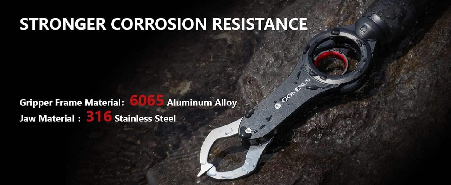 Corrosion-resistant fishing gripper tool