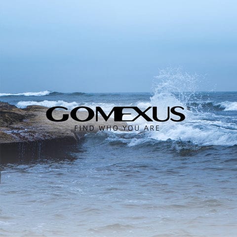 Ocean waves with inspirational text
