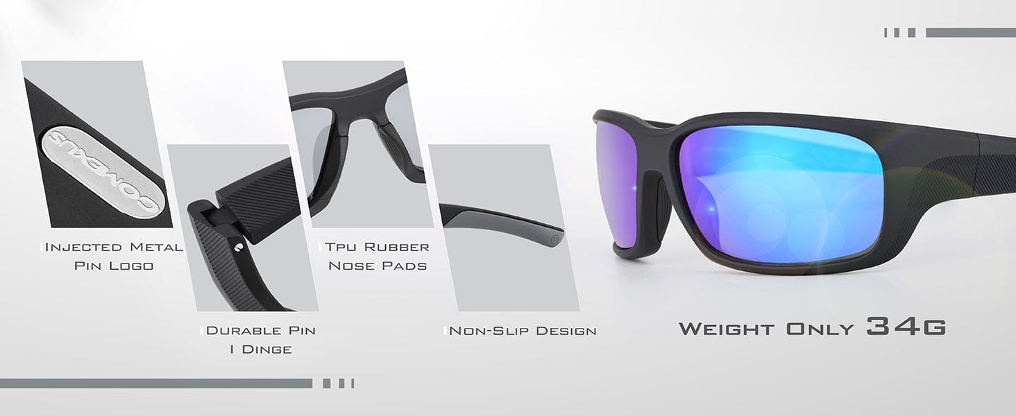 Lightweight design with non-slip features.