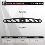 Gomexus Aluminum Handle with TPE Knob For Penn Fathom Squall baitcaster 400, Abu Garcia Revo Toro Beast Rocket - Image 6