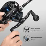 Gomexus Aluminum Handle with TPE Knob For Penn Fathom Squall baitcaster 400, Abu Garcia Revo Toro Beast Rocket - Image 4