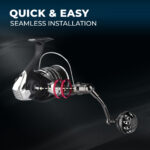 Gomexus Plug&Play Aluminum Power Handle For Daiwa BG MQ Spinning Reel - Image 7
