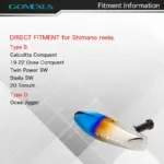 Gomexus Titanium Reel Power Knob 105mm T105 - Image 5