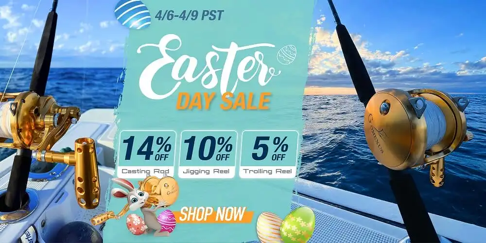 easter reel and rod sale up to 25 off