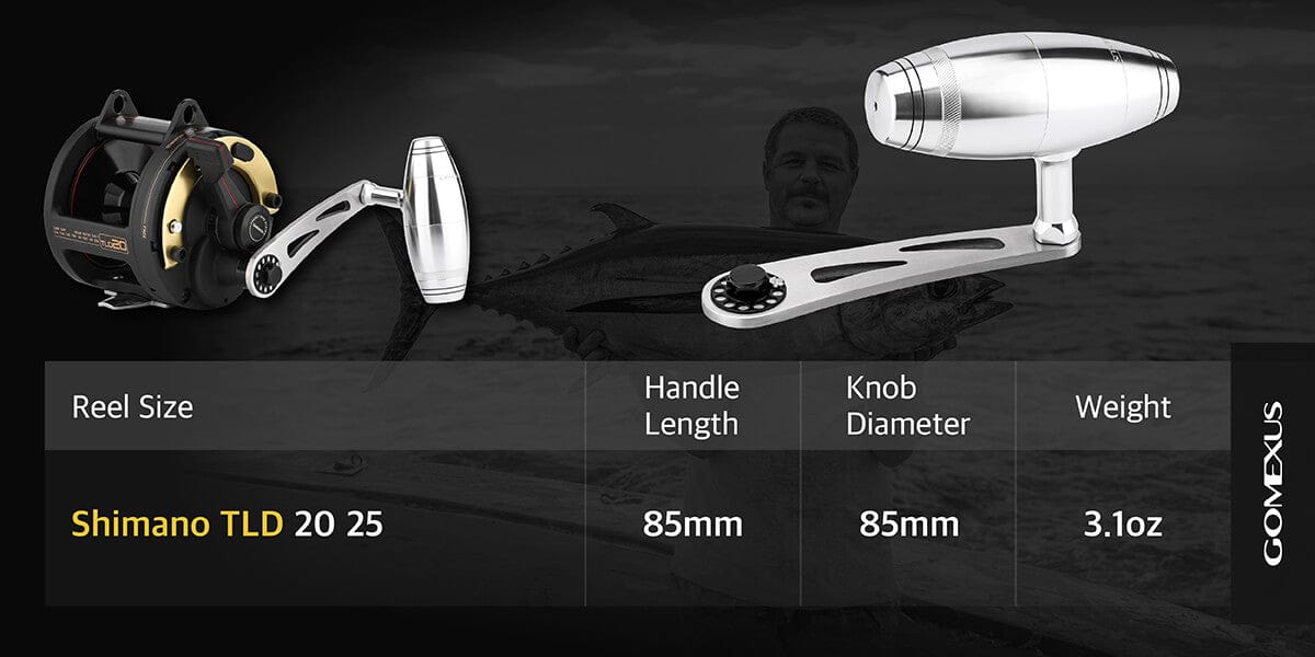 Gomexus Handle SS85 for Shimano TLD 20 25 Reel Power Handle 1 iHandle SS85 for Shimano TLD