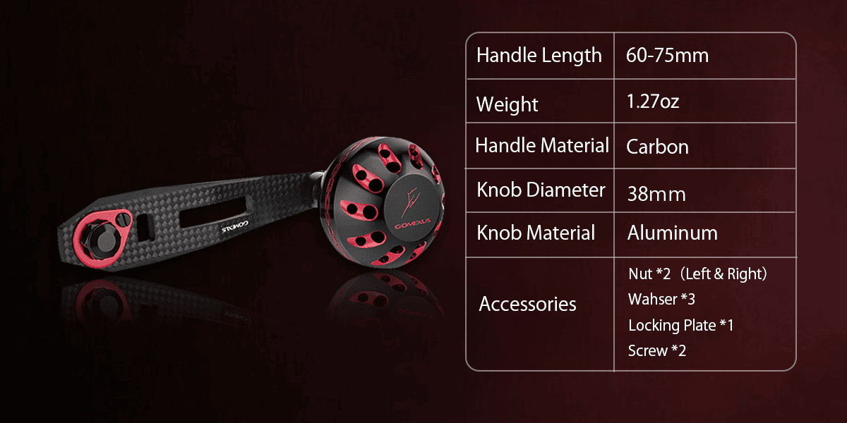 Gomexus carbon handle 75mm