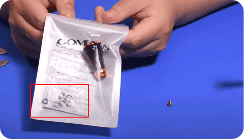 Method of placing the power knob on the spinning reel 6 Step Number 2: Install the Gomexus Power Knob
