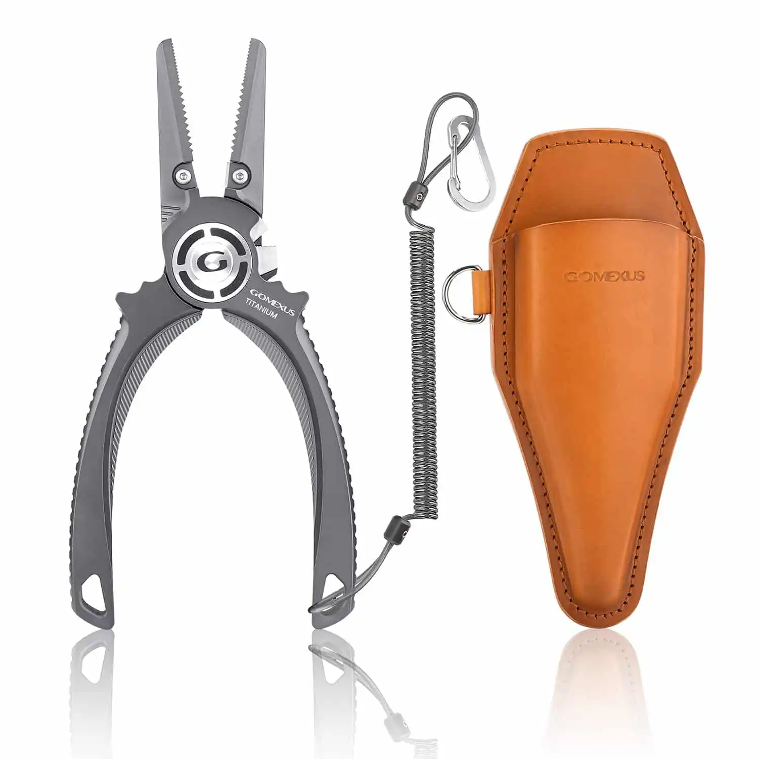 美国路亚钳主图2.17(优化版_主图-首图 Gomexus Heavy Duty Titanium Fishing Pliers 7.5” With Dual Cutters - Image 1