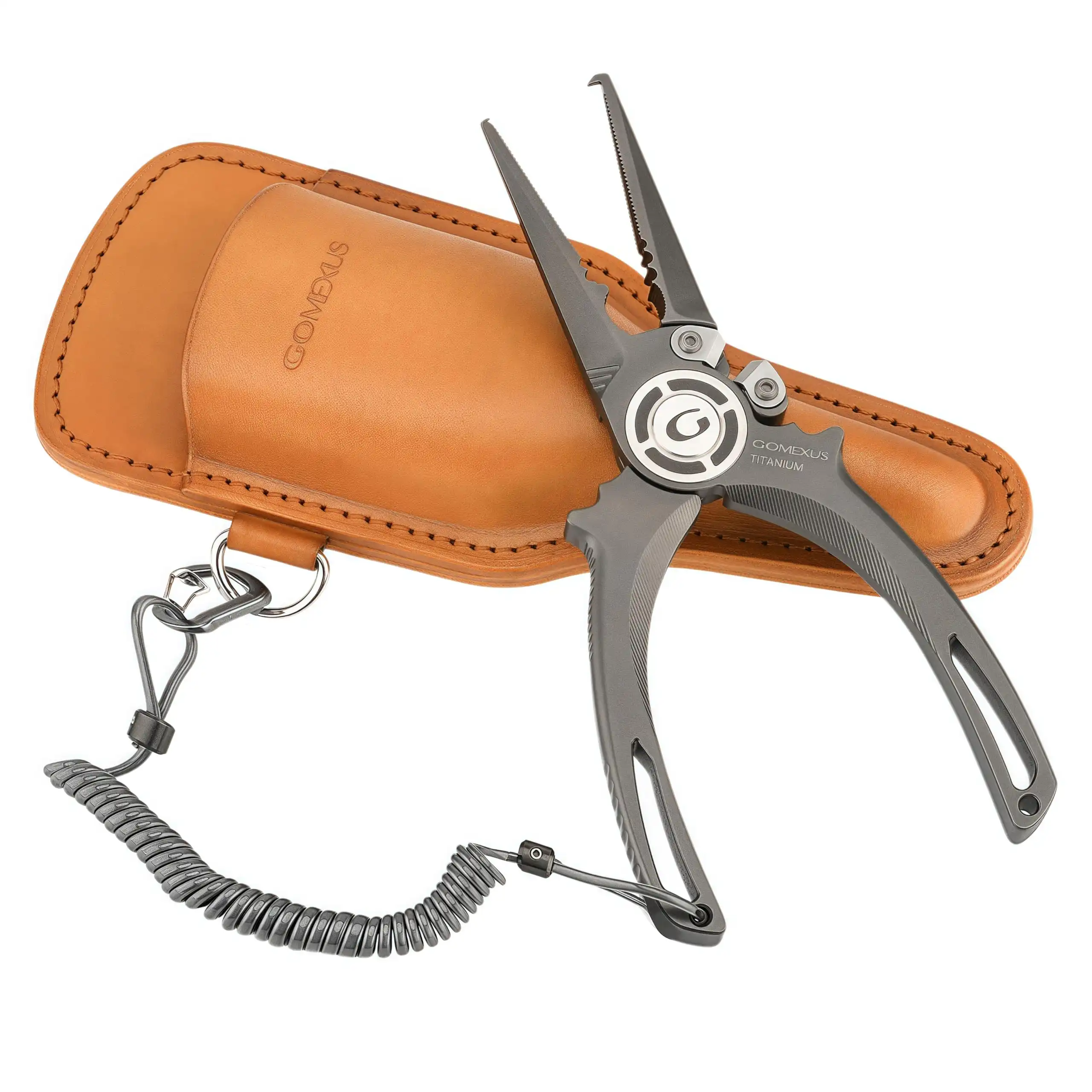 Version 1.0.0 Gomexus Titanium Fishing Pliers 7.5'' for Saltwater Jigging Never Rust Split Ring Design - Image 1