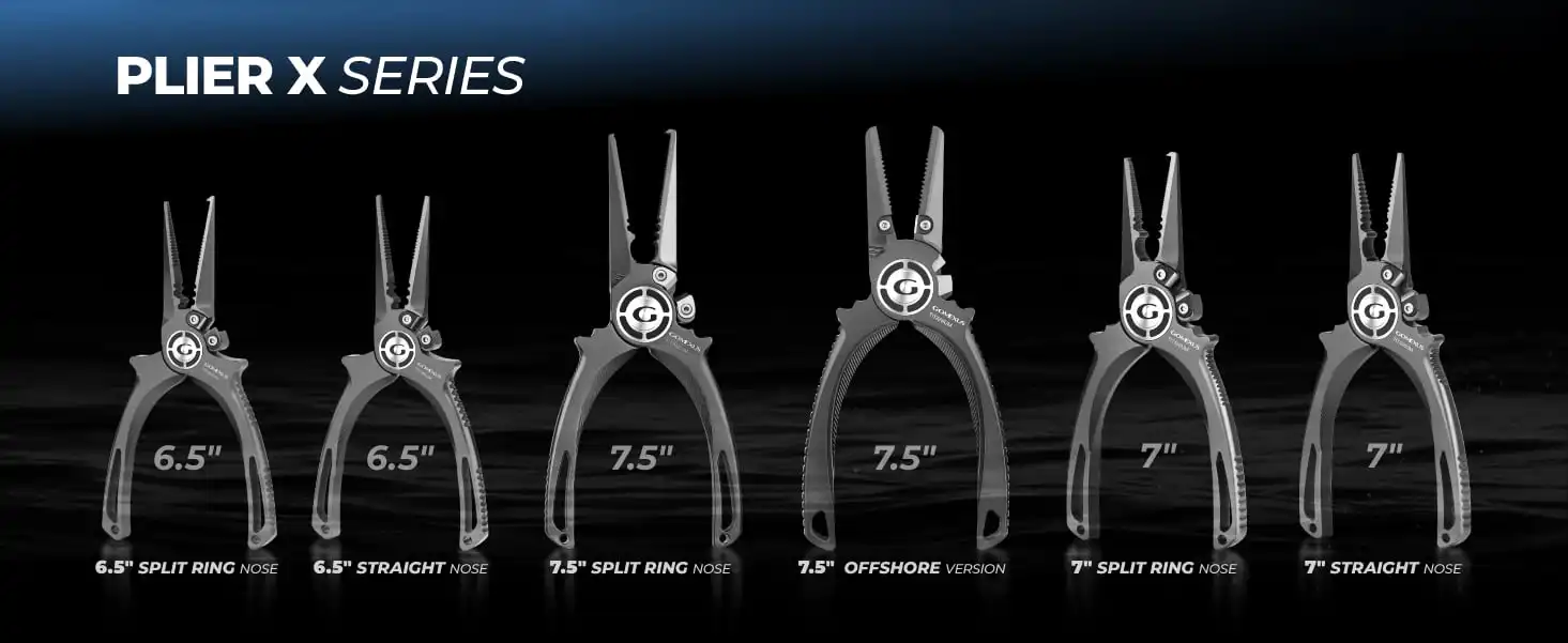 Gomexus 6.5" Full Titanium Fishing Pliers - 100% Saltwater Rustproof | Split Ring & Straight Nose Versions | Tungsten Carbide Cutters & Leather Sheath 9 6.5gomexus 6.5plier09