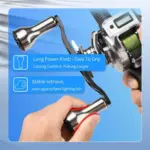 Gomexus Aluminum Handle for Baitcasting Reel with Knobs BDHJ-A30L - Image 3