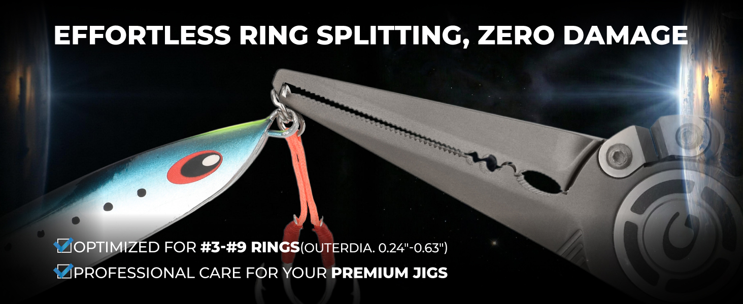 Gomexus Titanium Fishing Pliers 7'' Split Ring Nose 5 7寸钛钳 美国A图 05
