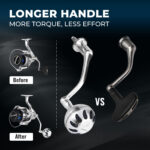 Gomexus Aluminum Handle for Shimano Stradic MJ57&63 - Image 12